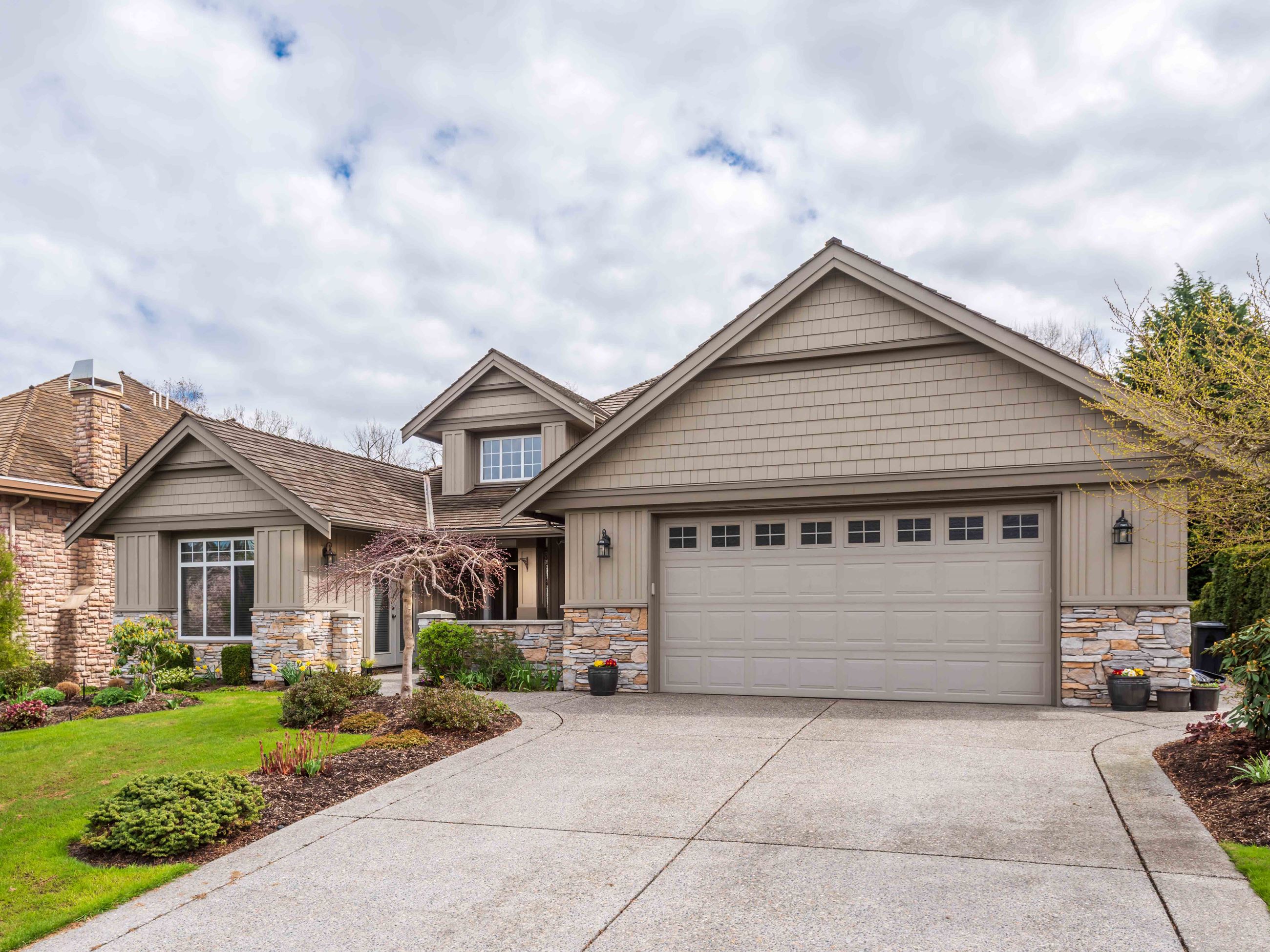Standard Residential Home on a Cloudy Day