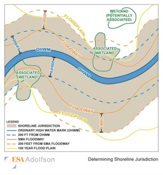 Map Determining Shoreline Jurisdiction (JPEG) Opens in new window